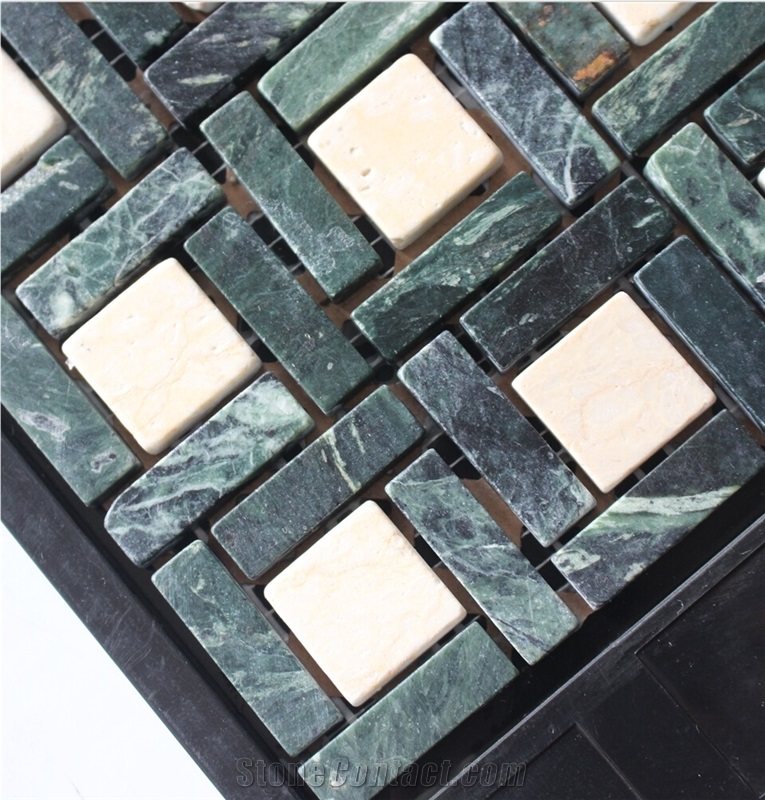 China Yellow Marble Mosaics Manufacture A054s-8
