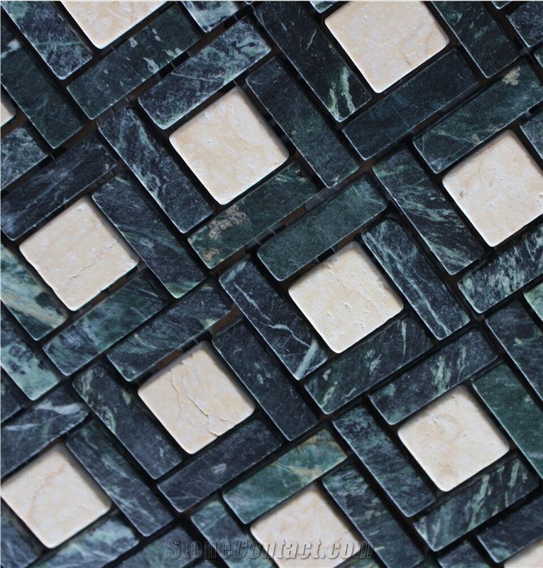 China Yellow Marble Mosaics Manufacture A054s-8