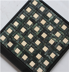 China Yellow Marble Mosaics Manufacture A054s-8