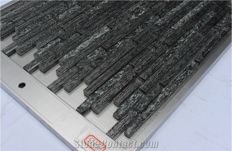 Glass Mixed Aluminium Mosaic Manufacture H5413 10x98/10x148/10x48mm Silk Road Metal