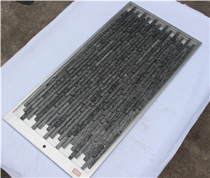 Glass Mixed Aluminium Mosaic Manufacture H5413 10x98/10x148/10x48mm Silk Road Metal