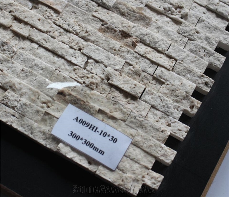 Travertine Mosaic Manufacture China A009hi-10-30