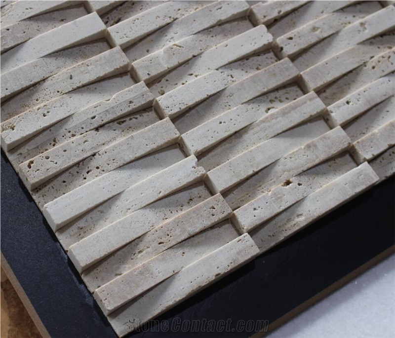 Travertine Mosaic Manufacture China Hy-09