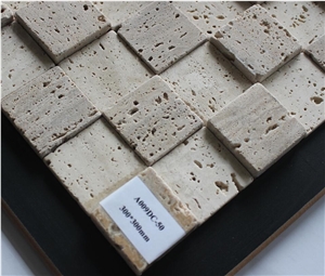 Travertine Mosaic Manufacture China Square A009dc-50