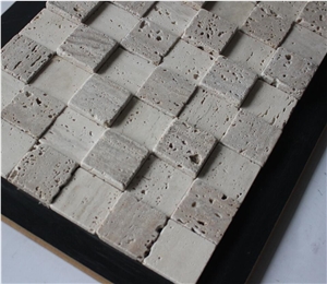 Travertine Mosaic Manufacture China Square A009dc-50