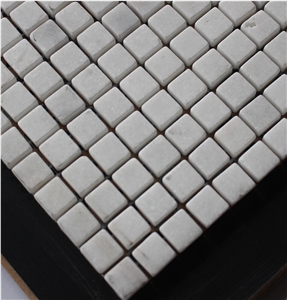 Volakas Marble Mosaic,White Marble Mosaic China Manufacture A120m-15a