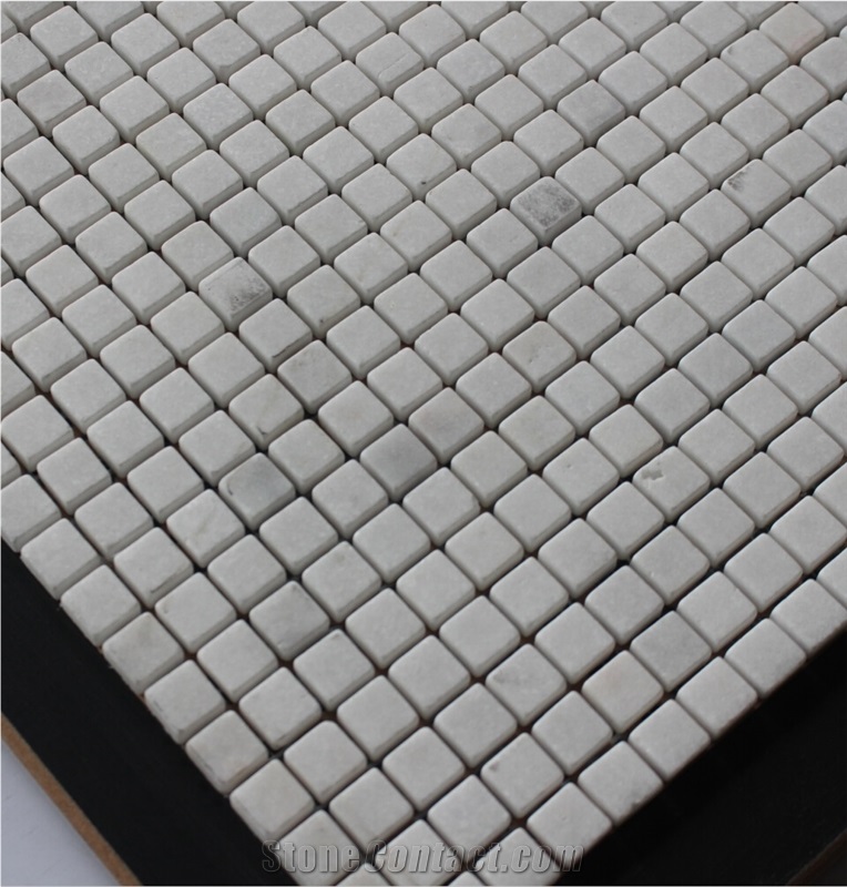Volakas Marble Mosaic,White Marble Mosaic China Manufacture A120m-15a