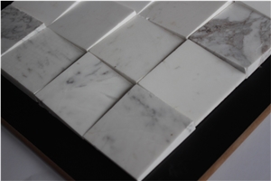 Volakas Marble Mosaic,White Marble Mosaic China Manufacture Hy-103