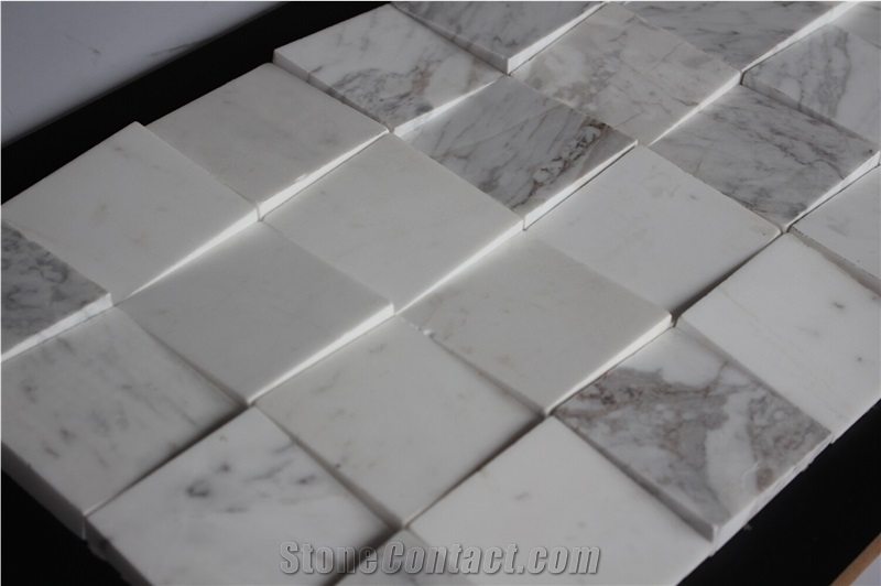Volakas Marble Mosaic,White Marble Mosaic China Manufacture Hy-103