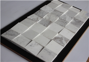 Volakas Marble Mosaic,White Marble Mosaic China Manufacture Hy-103
