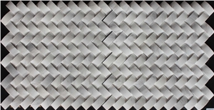 Volakas Marble Mosaic,White Marble Mosaic China Manufacture Hy-26