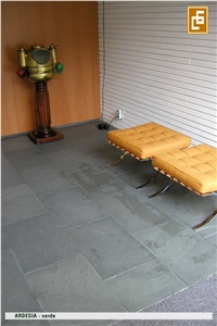 Ardosia Verde Brazil Green Slate Floor Tiles