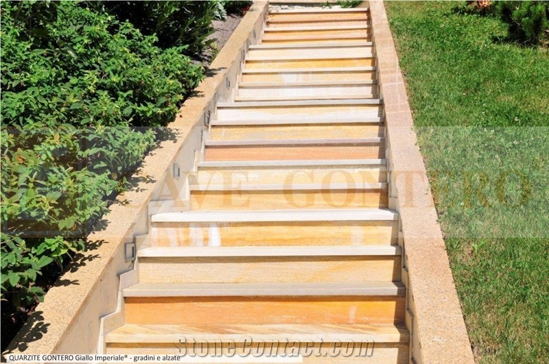 Giallo Imperiale Quartzite Steps