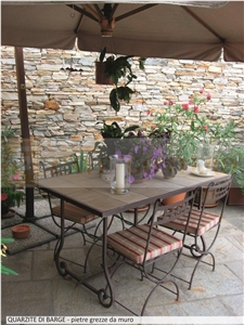 Quartzite Di Barge - Gialla Di Barge Quartzite Walling