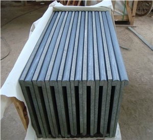 Black Basalt, Bullnose Edging Swimming Pool Honed Slabs & Tiles, China Black Basalt Slabs & Tiles