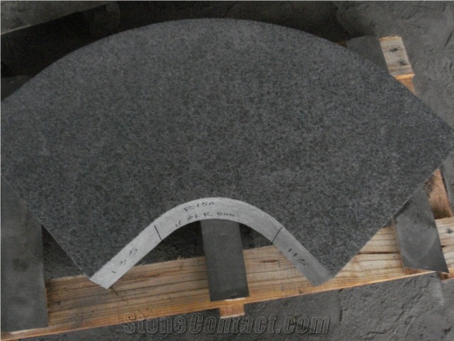 China Black Basalt/G684 Black Basalt/Black Pearl/Raven Black Bullnose Edging Swimming Pool Tiles, G684 Pool Coping