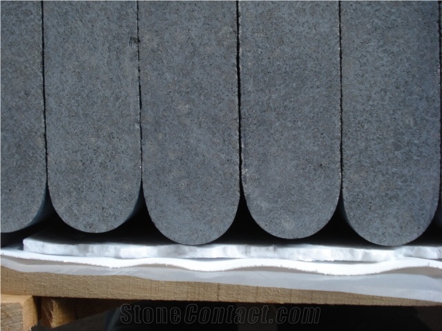 China Black Basalt/G684 Black Basalt/Black Pearl/Raven Black Bullnose Edging Swimming Pool Tiles, G684 Pool Coping