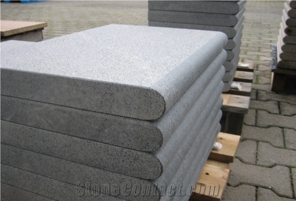 China Black Granite,G654 Pool Coping,Sesame Black,Padang Dark,Dark Grey,Graphite Grey Pool Coping