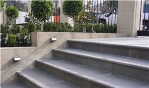 China Honed Bluestone Slabs&Steps/Black Basalt/Kerbstone/Lava Stone Basaltina /Basalto /Inca Grey for Walling Flooring,Cladding