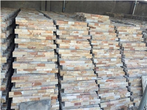 China Multicolor Slate Wall Panel Ledge Stone / Stacked Stone / Veneer / Culture Stone for Wall Clading