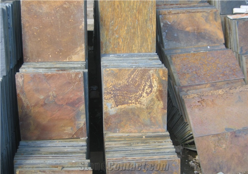 China Rust Slate, Hebei Rust Slate Tiles & Tiles