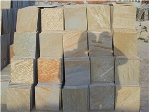 China Yellow Slate Slabs&Tiles,Walling Flooring Paving