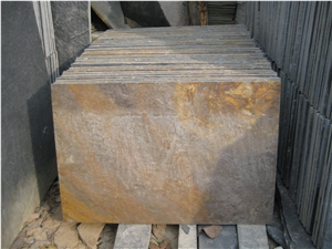 China Yellow Slate Slabs&Tiles,Walling Flooring Paving