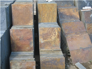 China Yellow Slate Slabs&Tiles,Walling Flooring Paving