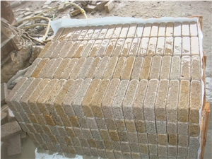 G682 Paving Stone/Yellow Granite Paving Stone/Cobble and Cube Stone / Tumbled Yellow Cobble Stone / Walkway Pavers G682 Paving Stone/Yellow Granite Paving Stone/Cobble and Cube Stone / Tumbled Yellow Cobble Stone / Walkway Pavers