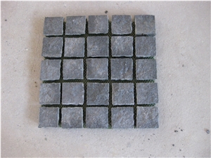 G684 Black Basalt Cobble on Mesh,China Black Basalt,Fuding Black,Raven Black,Black Pearl Cobble Stone,Granite Cobble Stone