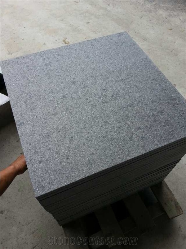 G684 Flamed,China Black Basalt,Raven Black,Black Pearl Flamed Slabs&Tiles