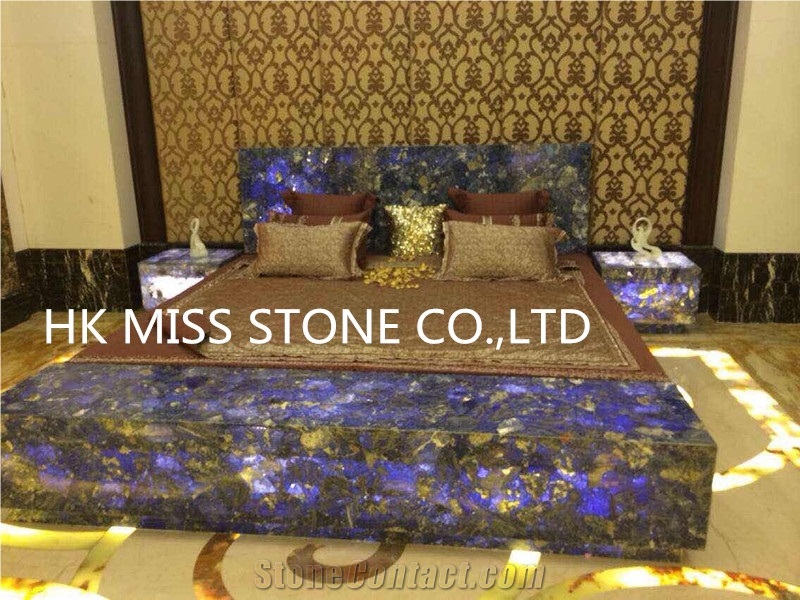 Azul Semi-Precious&Blue Semi-Precious Transparent&Azul Raw&Semi-Precious Bed