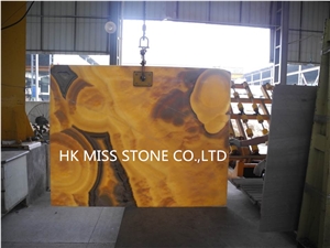 Orange Onyx Slabs&Orange Onyx Tiles&Orange Onyx Blocks&Background Orange Onyx&Throught Ligt Orange Onyx