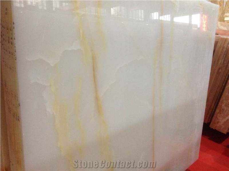 White Onyx Slabs&White Onyx Blocks&Pretty White Onyx&Onyx Background&New Polished White Onyx