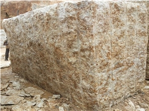 Beige India Granite Block,