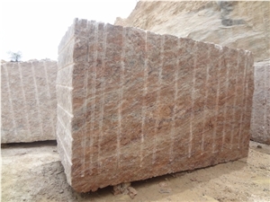 Beige India Granite Block,