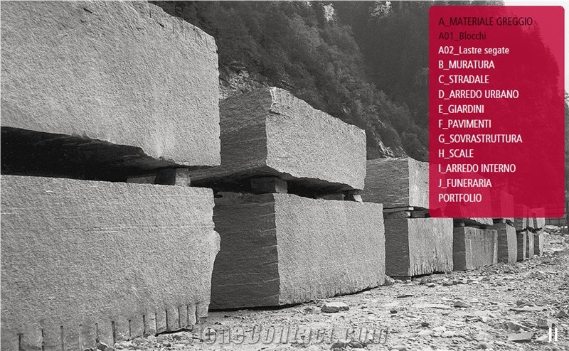 Gneiss Calanca Blocks