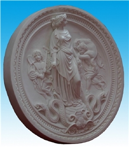 Sr-005, Brown Limestone Relief & Etching