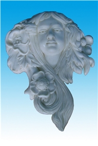 Sr-007, White Marble Relief & Etching