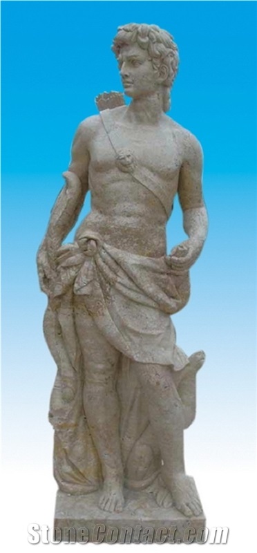 Ss-040, Beige Marble Sculpture & Statue