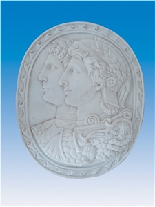 White Marble Relief & Etching