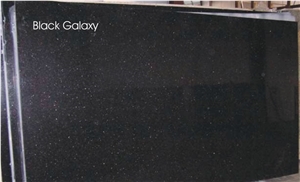 Black Galaxy Granite Slabs & Tiles, India Black Granite