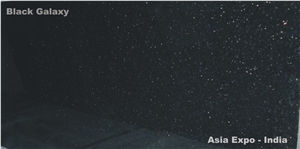 Black Galaxy Granite Slabs & Tiles, India Black Granite