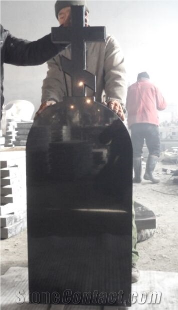 Cross Tombstone Monument, Fengzhen Black Granite Monument & Tombstone