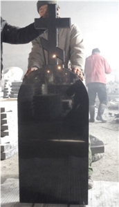 Cross Tombstone Monument, Fengzhen Black Granite Monument & Tombstone Cross Tombstone Monument, Fengzhen Black Granite Monument & Tombstone