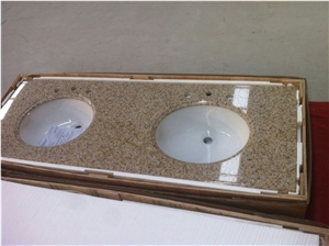 Granite Vanity Tops, G655 White Granite Bath Tops
