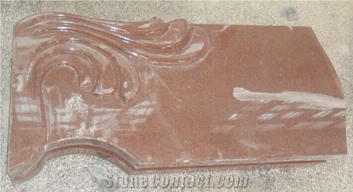 India Red Figure Monument, Heart Tombstone, New Imperial Red Granite Monument & Tombstone