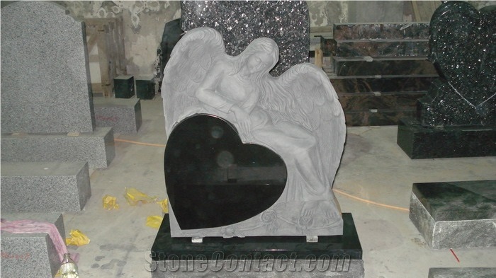 Monument & Tombstone Im13, Shanxi Black Granite Monument & Tombstone