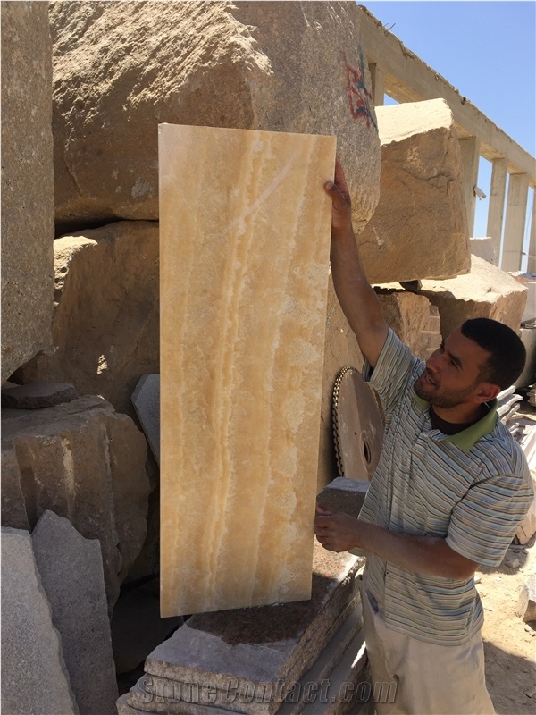Gold Alabaster Tiles & Slabs, Yellow Egypt Alabaster Tiles & Slabs