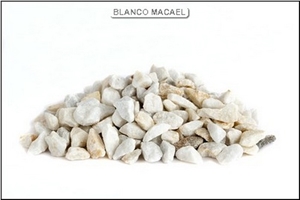 Blanco Macael Veta White Marble Pebble & Gravel